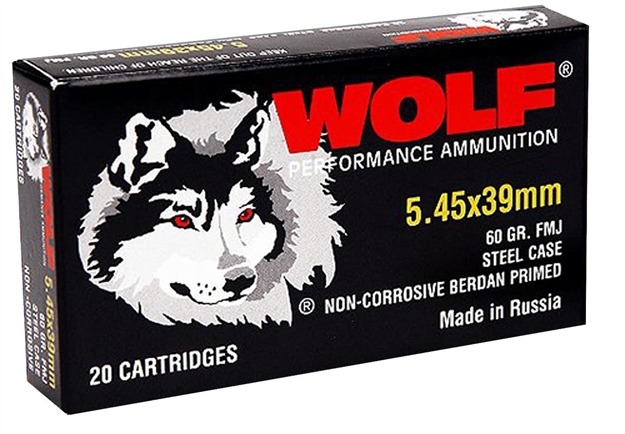 Picture of Wolf 545Bfmj Polyformance  5.45X39mm 60 GR Full Metal Jacket (Fmj) 30 Bx/ 25 CS