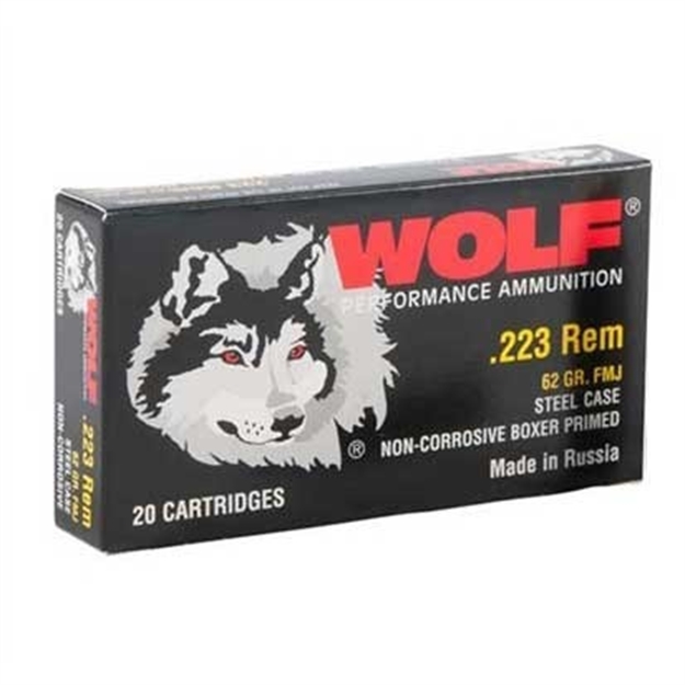 Picture of Wolf Ammo 223 62Gr. Fmj Polyformance