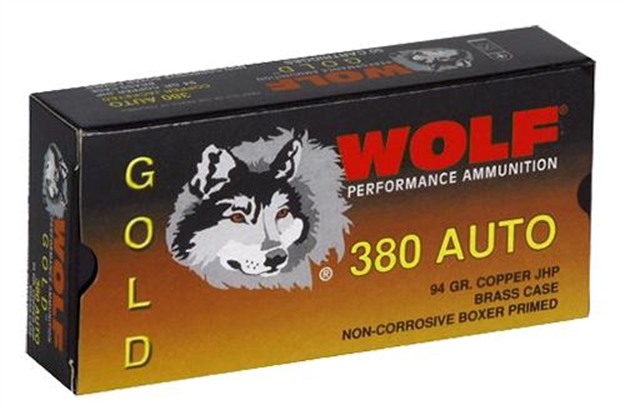 Picture of Wolf G380hp1 Gold 380 Automatic Colt Pistol (Acp) Jacketed Hollow Point 94 GR 50