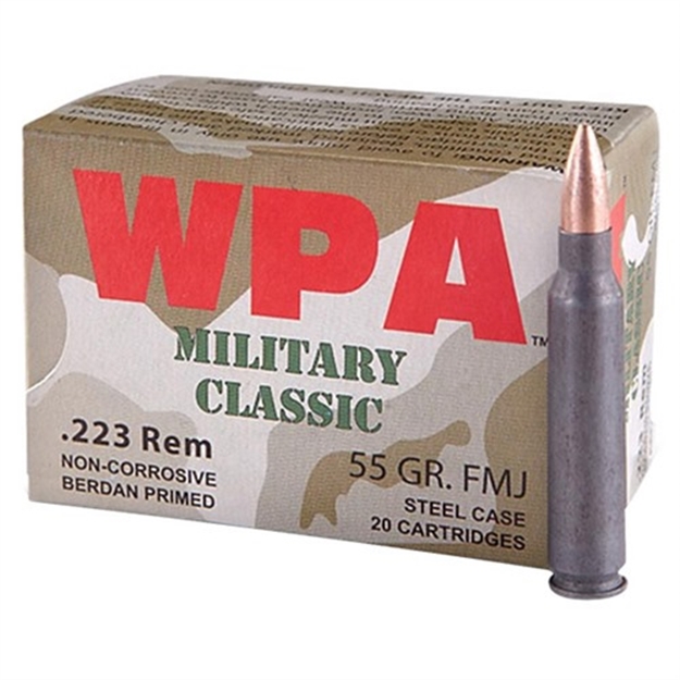 Picture of Wolf Military Classic 223 Rem 55Gr HP 20/Bx