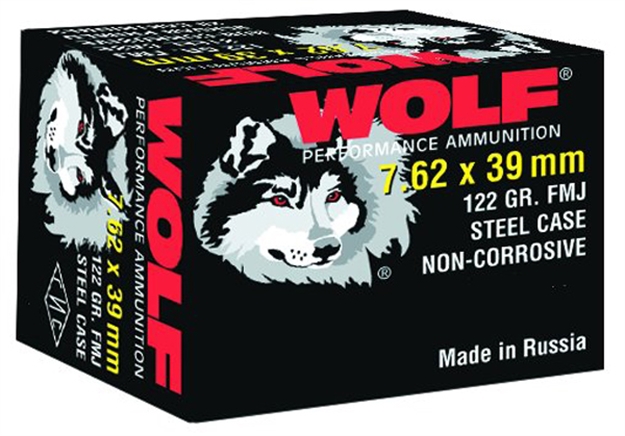 Picture of Wolf Performance Ammo 7.62X39 Rifle 123 Fmj 20Bx 50Cs Berdan Primer Copp BI Metal 1000 Rds/Cs
