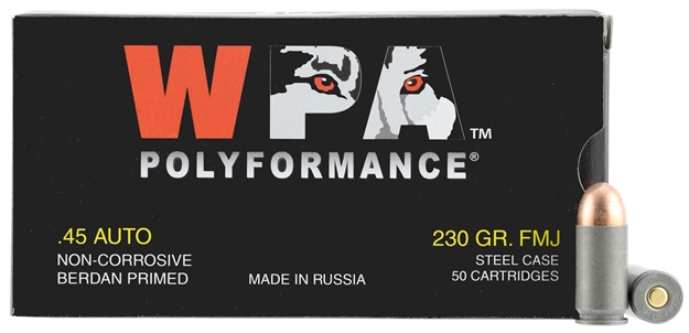 Picture of Wolf Performance Ammo CF Pistol 50Bx 10Cs 230Gr Fmj Boxer Primer Cop Jacket
