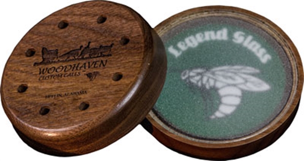 Picture of  Woodhaven Wh025 Legend Series  Friction Call Turkey Hen Sounds Attracts Turkeys Brown Glass/Wood