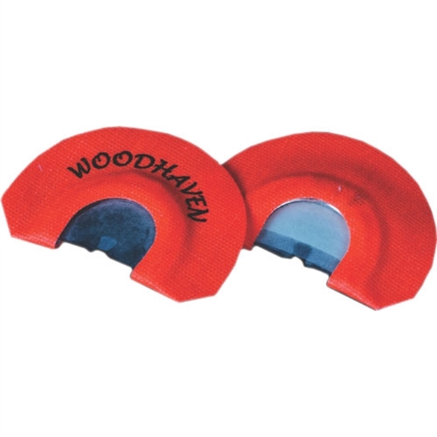 Picture of  Woodhaven Wh197 Toxic Orange  Diaphragm Call 2.5 Reed Turkey Hen Sounds Attracts Turkeys Orange