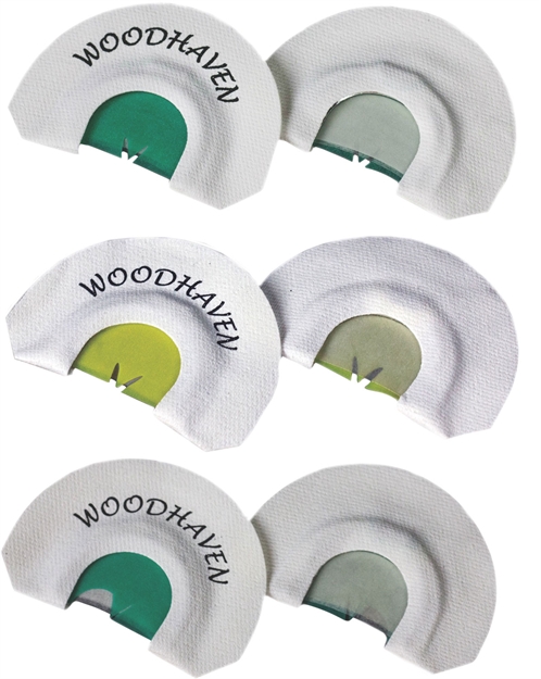 Picture of  Woodhaven Wh016 Top 3 Pro Pack Diaphragm Call Triple Reed Attracts Turkeys White 3 Per Pkg 854627000161
