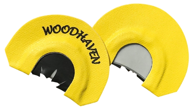 Picture of  Woodhaven Wh103 Black Reactor  Diaphragm Call Triple Reed Attracts Turkeys Yellow 854627001038