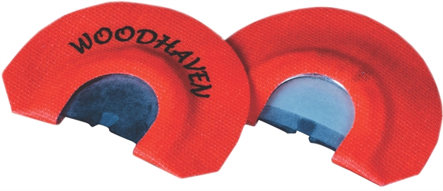 Picture of  Woodhaven Wh197 Toxic Orange  Diaphragm Call 2.5 Reed Turkey Hen Sounds Attracts Turkeys Orange 854627001977