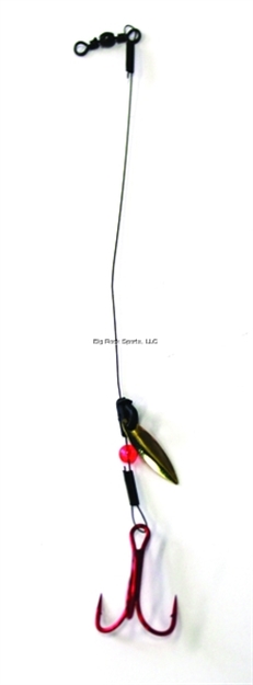 Picture of Woodstock #10 Red Treble Hook & 6 In. 20Lb Wire For Tip-Ups