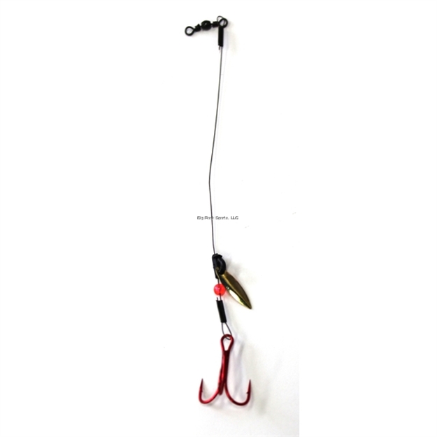 Picture of Woodstock #4 Red Treble Hook & 6 In. 20Lb Wire For Tip-Ups