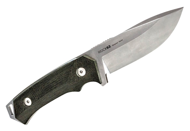 Picture of Woox, Llc Knife Rock 62 Fixed Blade 4.25" Grey Micarta Plain Hndl! BU.KNF001.07 810069390826