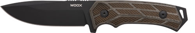 Picture of Woox Knife Rock 62 Fixed Blade 4.25" Black Micarta Engraved! BUKNF00106