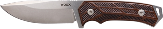 Picture of Woox Knife Rock 62 Fixed Blade 4.25" Gray/Walnut Engraved Hd! BUKNF00104