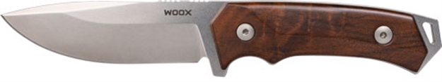 Picture of Woox Knife Rock 62 Fixed Blade 4.25" Gray/Walnut Plain Handl! BUKNF00103