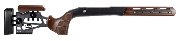 Picture of Woox Shchs00103 Furiosa Chassis  Walnut Aluminum Aluminum Chassis W/Adjustable Cheek Fits Remington 700 Bdl Short Action 31" Oal Right Hand SH.CHS001.03