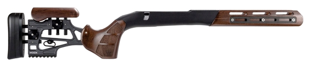 Picture of Woox Shchs00109 Furiosa Chassis  Walnut Aluminum Aluminum Chassis W/Adjustable Cheek Fits Remington 700 M5 Dbm Short Action 31" Oal Right Hand SH.CHS001.09 806891274908