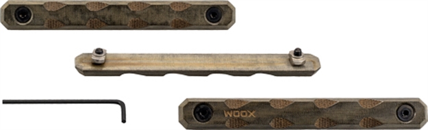 Picture of Woox Rail Covers M-Lok/Keymod Micarta 3Pc Set 4.88"! SHMLK002SET