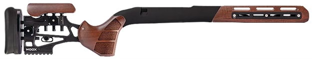 Picture of  Woox Shchs01106 Furiosa Chassis  Walnut Wood/Aluminum Chassis W/Adjustable Cheek Fits Remington 700 M5 Dbm Long Action 31" Oal Ambidextrous 810069393117