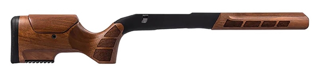 Picture of Woox Shgns00233 Exactus Precision Stock Walnut Aluminum Chassis With Adjustable Cheek Short Action Ambidextrous Hand For Savage 110 Dbm SH.GNS002.33