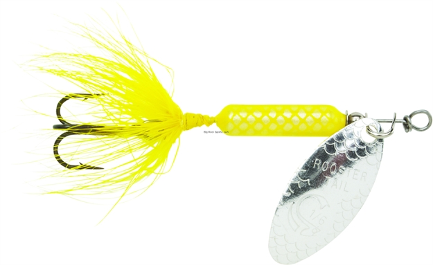 Picture of Wordens Rooster Tail In-Line Spinner, 1/2 Oz, Treble Hook, Yellow 216