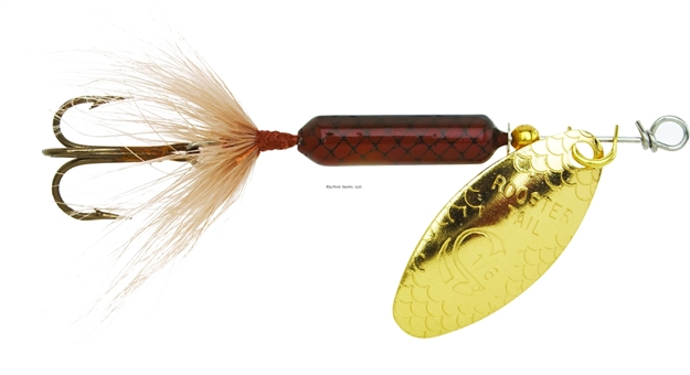 Picture of Wordens Rooster Tail In-Line Spinner, 1 3/4", 1/24 Oz, Treble Hook, Salmon Fly