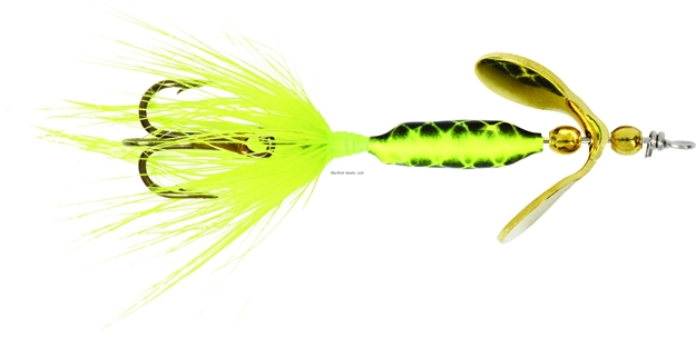 Picture of Wordens Rooster Tail In-Line Spinner, 1/32 Oz, Treble Hook, Chartreuse