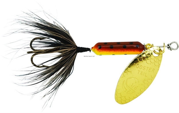 Picture of Wordens Rooster Tail In-Line Spinner, 2", 1/16 Oz, Single Hook, Brown Trout