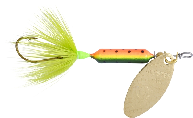 Picture of Wordens Rooster Tail In-Line Spinner, 2", 1/16 Oz, Single Hook, Firetiger