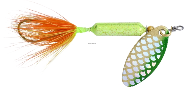 Picture of Wordens Rooster Tail In-Line Spinner, 2", 1/16 Oz, Single Hook, Strobe Chartreuse