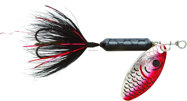 Picture of Wordens Rooster Tail In-Line Spinner, 2", 1/16 Oz, Single Hook, Tinsel Black