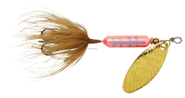 Picture of Wordens Rooster Tail In-Line Spinner, 2", 1/16 Oz, Treble Hook, Crawfish