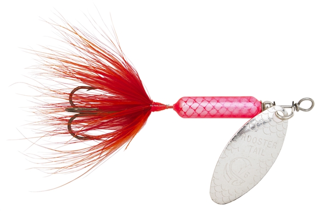 Picture of Wordens Rooster Tail In-Line Spinner, 2", 1/16 Oz, Treble Hook, Flame