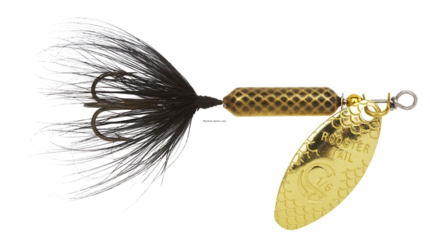 Picture of Wordens Rooster Tail In-Line Spinner, 2", 1/16 Oz, Treble Hook, Mayfly