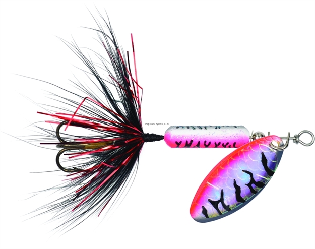 Picture of Wordens Rooster Tail In-Line Spinner, 2", 1/16 Oz, Treble Hook, Tinsel Nightmare Tiger