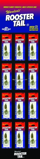 Picture of Wordens Rooster Tail In-Line Spinner, 2", 1/16 Oz,72 Per Display, Big Rock Exclusive