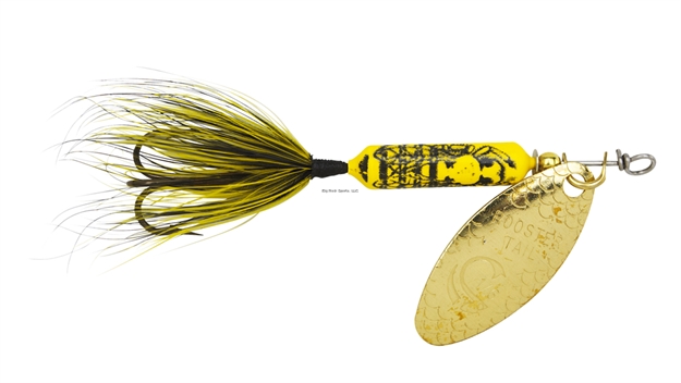 Picture of Wordens Rooster Tail In-Line Spinner, 2 1/2", 1/6 Oz, Treble Hook, Bumble Bee