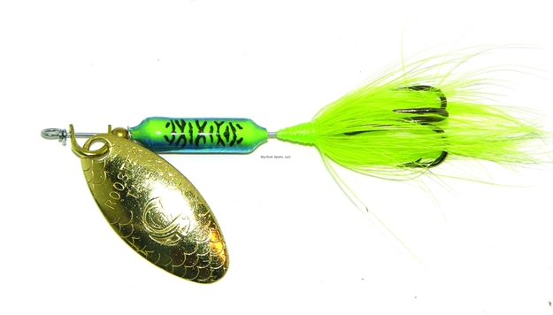 Picture of Wordens Rooster Tail In-Line Spinner, 2 1/2", 1/6 Oz, Treble Hook, June Bug