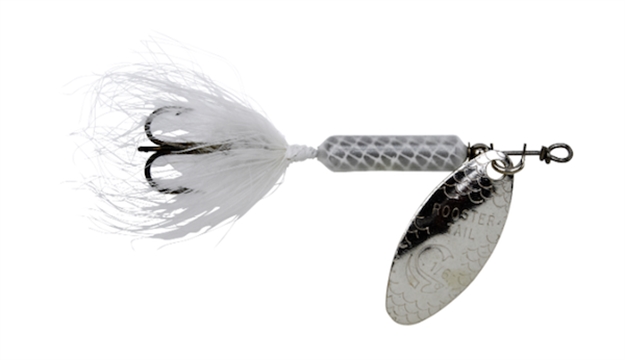 Picture of Wordens Rooster Tail In-Line Spinner, 2 1/2", 1/6 Oz, Treble Hook, White 210