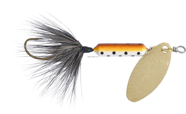 Picture of Wordens Rooster Tail In-Line Spinner, 2 1/4", 1/8 Oz, Single Hook, Brown Trout