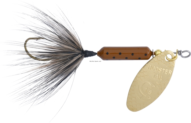 Picture of Wordens Rooster Tail In-Line Spinner, 2 1/4", 1/8 Oz, Single Hook, Pumpkin Seed
