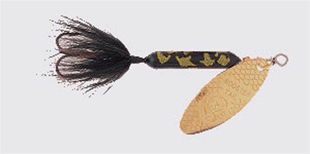 Picture of Wordens Rooster Tail In-Line Spinner, 2 1/4", 1/8 Oz, Treble Hook, Black Coachdog 208 042965003832
