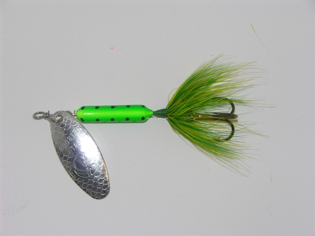 Picture of Wordens Rooster Tail In-Line Spinner, 2 1/4", 1/8 Oz, Treble Hook, Caterpillar