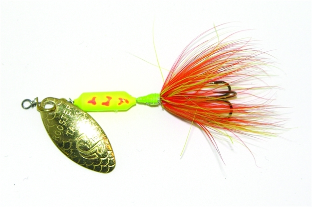 Picture of Wordens Rooster Tail In-Line Spinner, 2 1/4", 1/8 Oz, Treble Hook, Cheese Fly