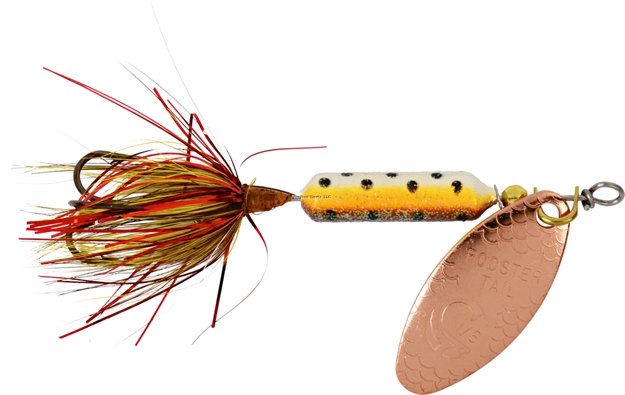 Picture of Wordens Rooster Tail In-Line Spinner, 2 1/4", 1/8 Oz, Treble Hook, Copper Tinsel Brown Trout