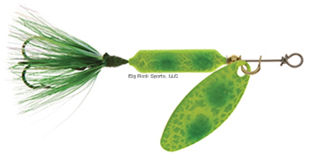 Picture of Wordens Rooster Tail In-Line Spinner, 2 1/4", 1/8 Oz, Treble Hook, Frog Spring