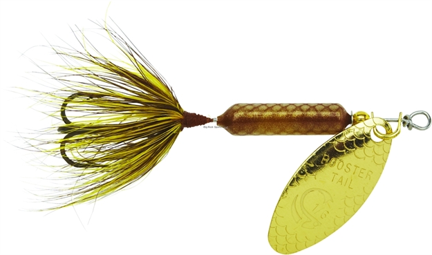 Picture of Wordens Rooster Tail In-Line Spinner, 2 1/4", 1/8 Oz, Treble Hook, Grasshopper