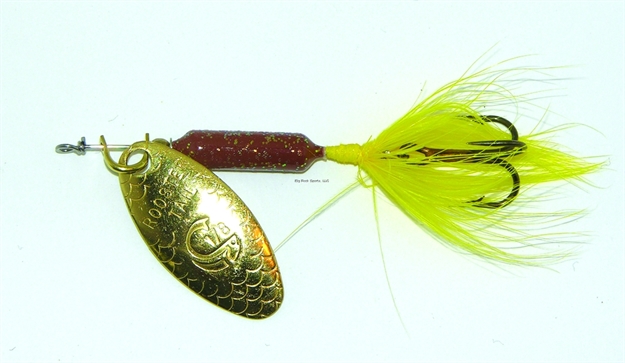 Picture of Wordens Rooster Tail In-Line Spinner, 2 1/4", 1/8 Oz, Treble Hook, Honey Bee