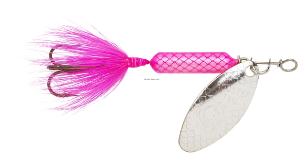 Picture of Wordens Rooster Tail In-Line Spinner, 2 1/4", 1/8 Oz, Treble Hook, Pink