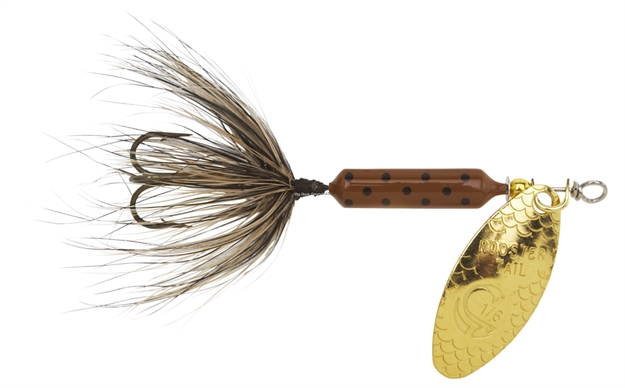 Picture of Wordens Rooster Tail In-Line Spinner, 2 1/4", 1/8 Oz, Treble Hook, Pumpkin Seed