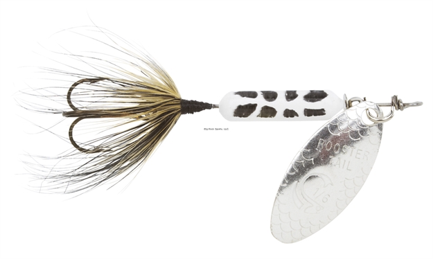 Picture of Wordens Rooster Tail In-Line Spinner, 2 1/4", 1/8 Oz, Treble Hook, White Coachdog