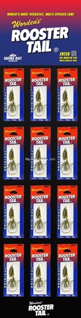Picture of Wordens Rooster Tail In-Line Spinner, 2 1/4", 1/8 Oz,72 Per Display, Big Rock Exclusive